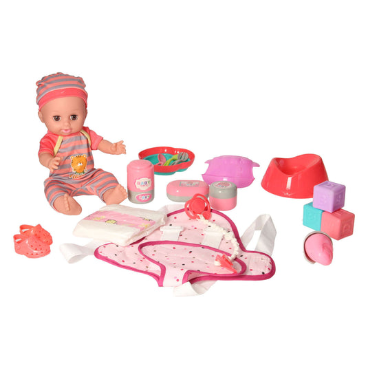 Lobbes deluxe poppenset buikdraagtas