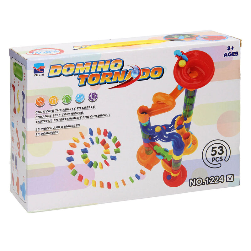 Afbeelding laden in galerijviewer, Domino tornado knikkerbaan 53dlg.
