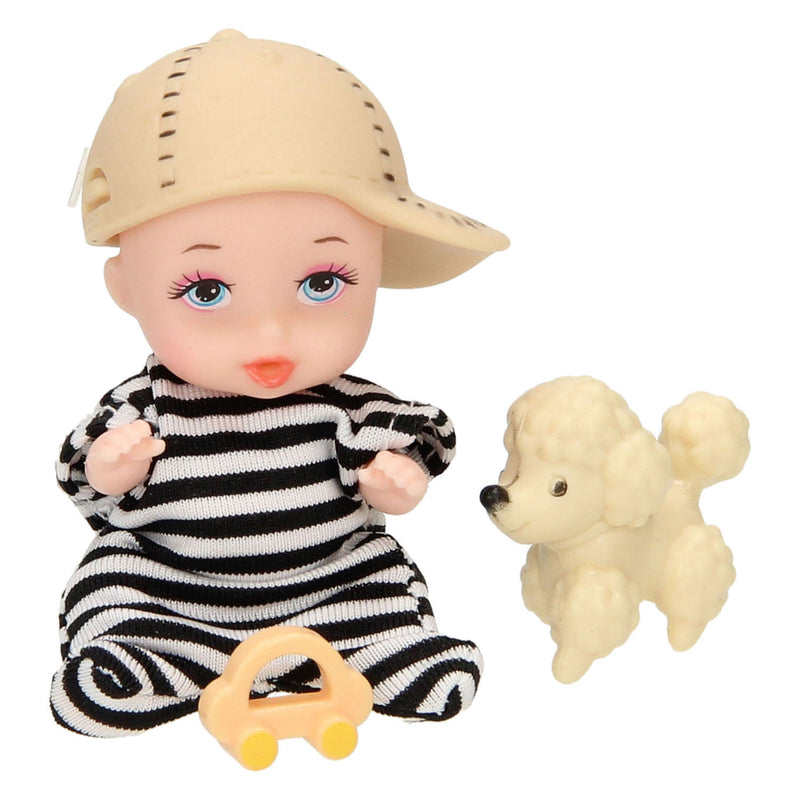 Afbeelding laden in galerijviewer, Poppensetje met pet vriend mini pop
