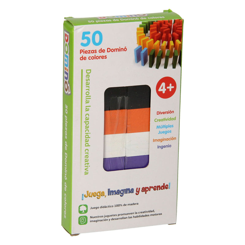 Afbeelding laden in galerijviewer, Houten dominostenen, 50st.
