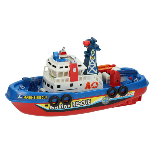 Lobbes reddingsboot speelgoed boot kunststof multikleuren voor kinderen.
