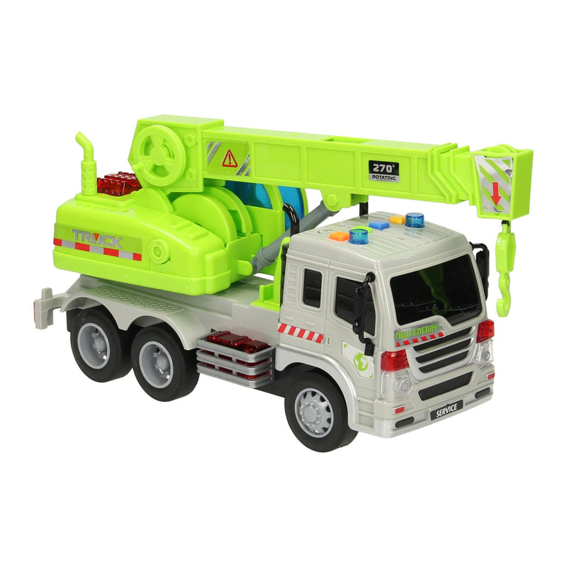 Afbeelding laden in galerijviewer, Lobbes speelgoed bv truck met haakarm met licht en geluid
