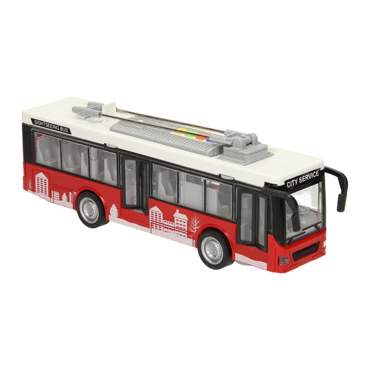 Lobbes speelgoed bv stadsbus met licht en geluid 1:16