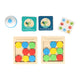 Houten schuifpuzzel duel met bel spel
