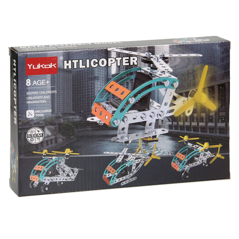 Afbeelding laden in galerijviewer, Lobbes speelgoed bv metalen bouwpakket helikopter, 106dlg.
