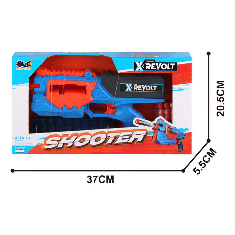 Afbeelding laden in galerijviewer, Lobbes speelgoed bv shooter x revolt - met 12 zachte pijlen

