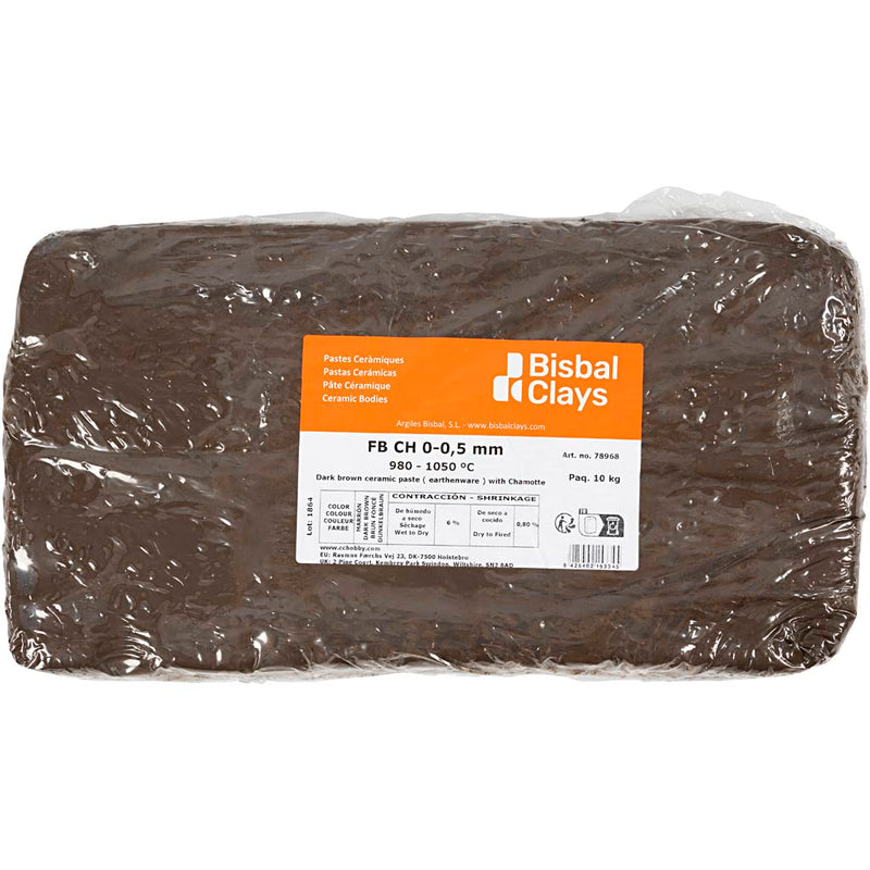 Afbeelding laden in galerijviewer, Https: www.cchobby.nl klei-met-chamotte-donkerbruin-10-kg-1-doos
