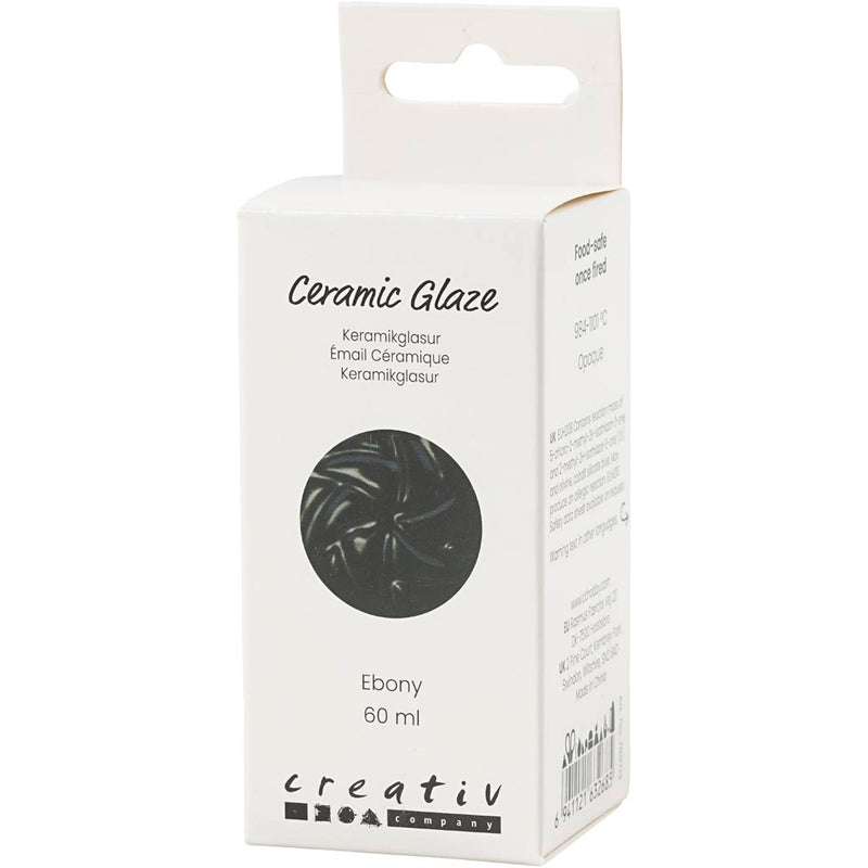 Afbeelding laden in galerijviewer, Https: www.cchobby.nl keramiek-glazuur-984-1101-c-dekkend-ebony-60-ml-1-doosje
