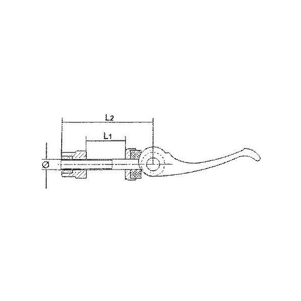 Afbeelding laden in galerijviewer, Snelspanner Zadelpenklem Ergotec M6X60 Zwart
