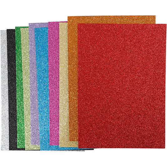 Creotime glitter foam vellen