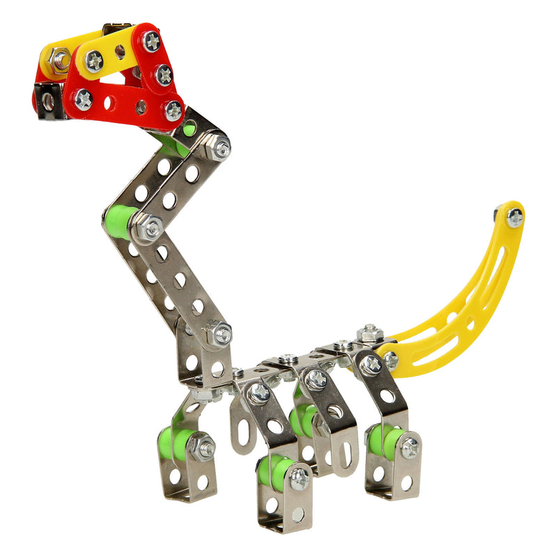 Afbeelding laden in galerijviewer, Constructieset metaal dino, 122 dlg.
