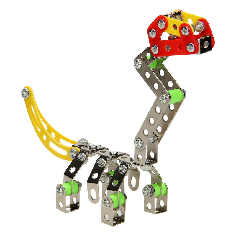Afbeelding laden in galerijviewer, Constructieset metaal dino, 122 dlg.
