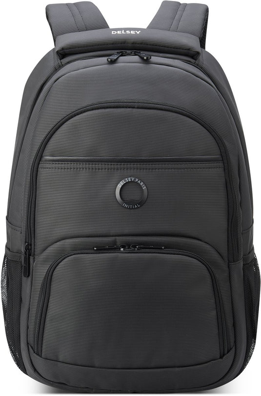 Delsey element backpack aviator – 21l – laptoprugzak 15 inch – usb-poort – rfid – graphite