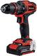 Einhell accu klopboor- schroefmachine te-cd 18 40 li-i +64 kit - power x-change - 18 v li-ion - met impactfunctie - 40 nm - 2-versnellingen - max. 24.000 slagen min - incl. 1x 2,0 ah accu, oplader accessoires