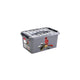 Sunware q-line schoenpoetsdoos met inzet 6l - 30x30x14.7 cm - metaal zwart