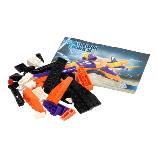 Lobbes bouwset titan heroes - space oranje - 49dlg.