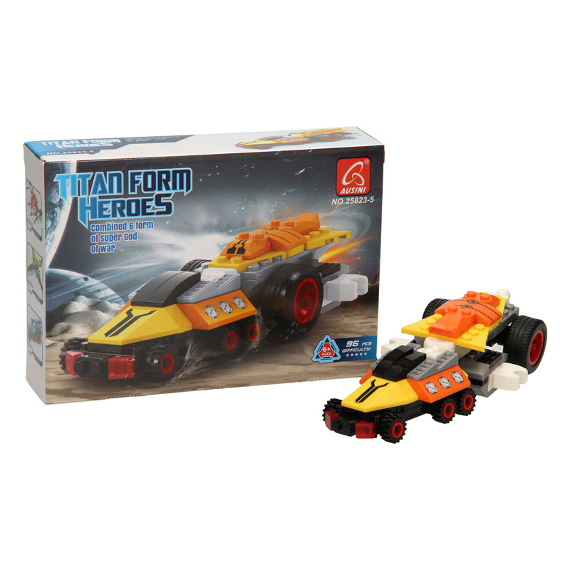 Afbeelding laden in galerijviewer, Lobbes bouwset titan heroes - space explorer oranje - 96dlg.
