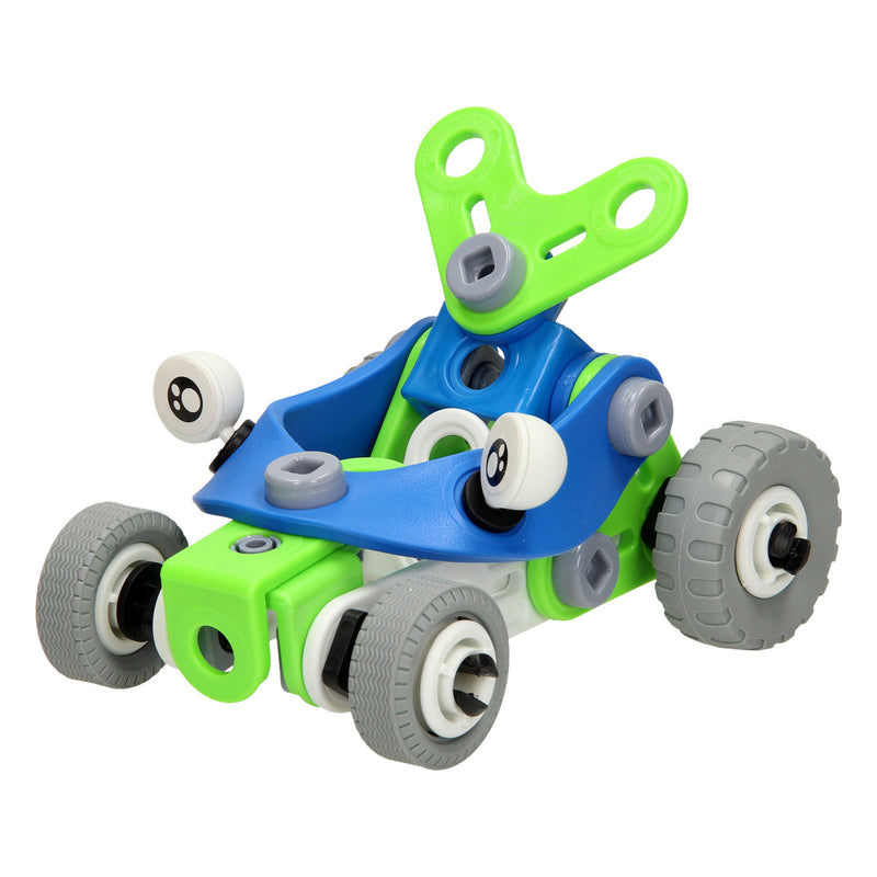Afbeelding laden in galerijviewer, Bouw- en speelset racewagens 2in1, 52dlg.
