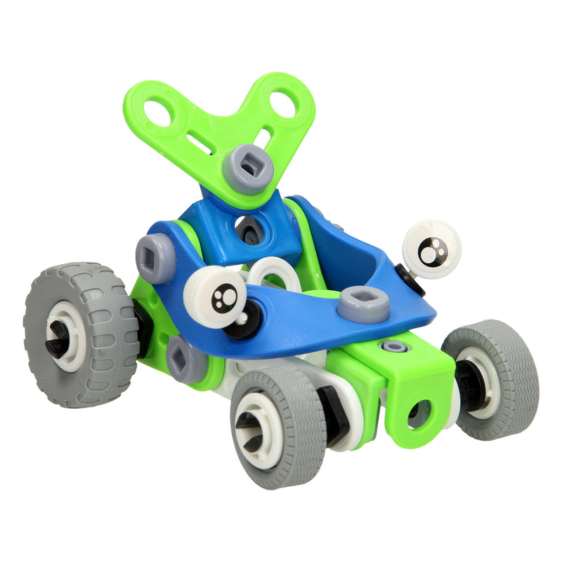 Afbeelding laden in galerijviewer, Bouw- en speelset racewagens 2in1, 52dlg.
