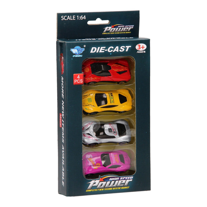 Afbeelding laden in galerijviewer, Lobbes luxe set metalen auto's, 4dlg.
