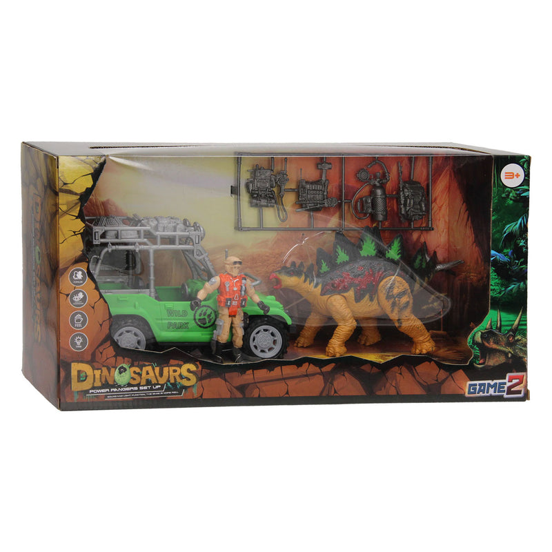 Afbeelding laden in galerijviewer, Dinosaurus speelset groen
