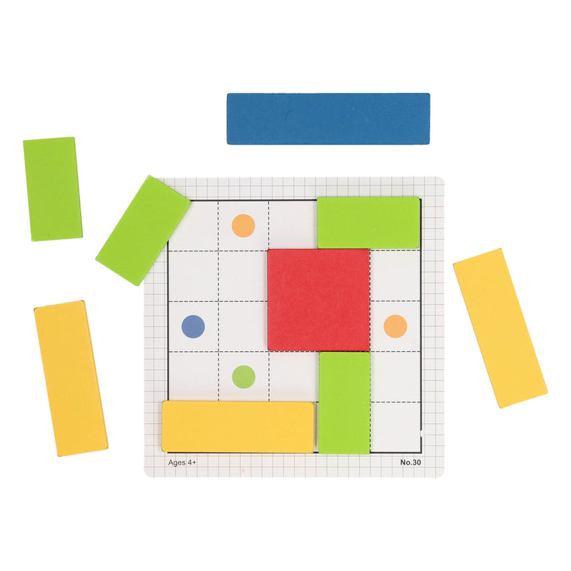 Afbeelding laden in galerijviewer, Iq puzzel hout, niveau 1
