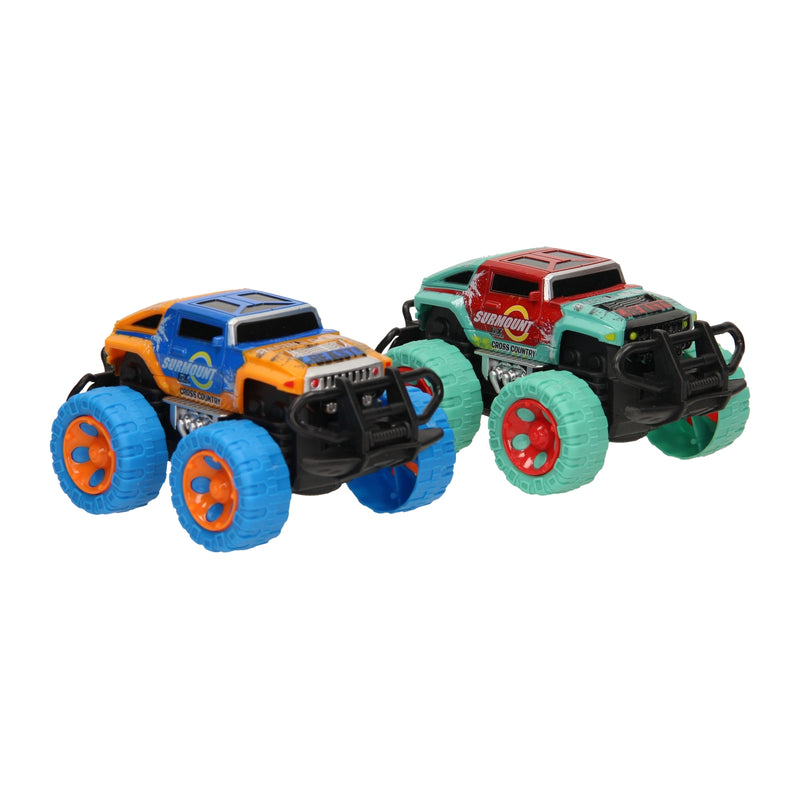 Afbeelding laden in galerijviewer, Monster car tweekleurig met frictie
