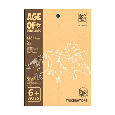 Lobbes houten bouwpakket 3d triceratops