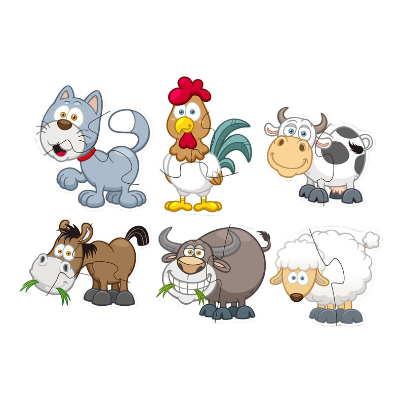 Afbeelding laden in galerijviewer, Lobbes matching puzzel boerderij, 6st.
