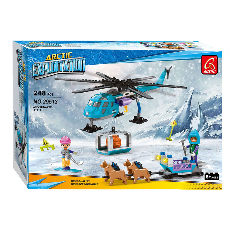 Afbeelding laden in galerijviewer, Bouwset poolmissie heli hondenslee - 248dlg.
