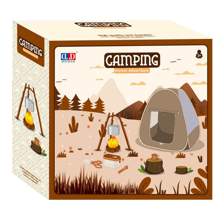 Afbeelding laden in galerijviewer, Kampeerset tent speelset, 34dlg.
