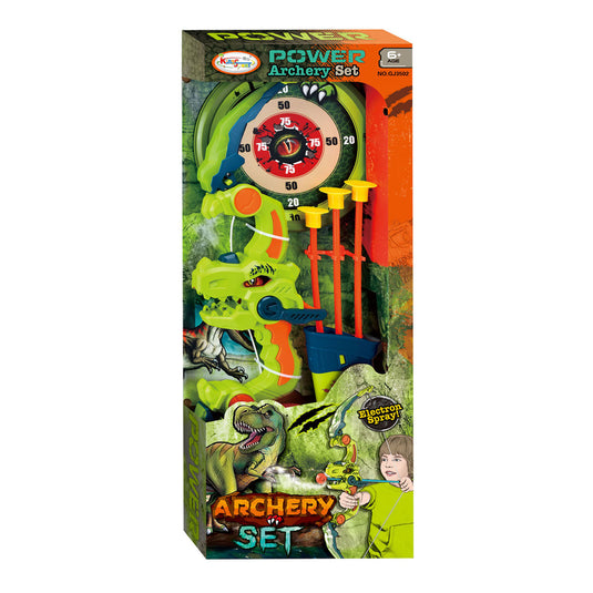 Pijl- en boogset dino met score target