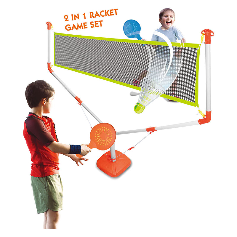 Afbeelding laden in galerijviewer, Verplaatsbaar sportnet met rackets
