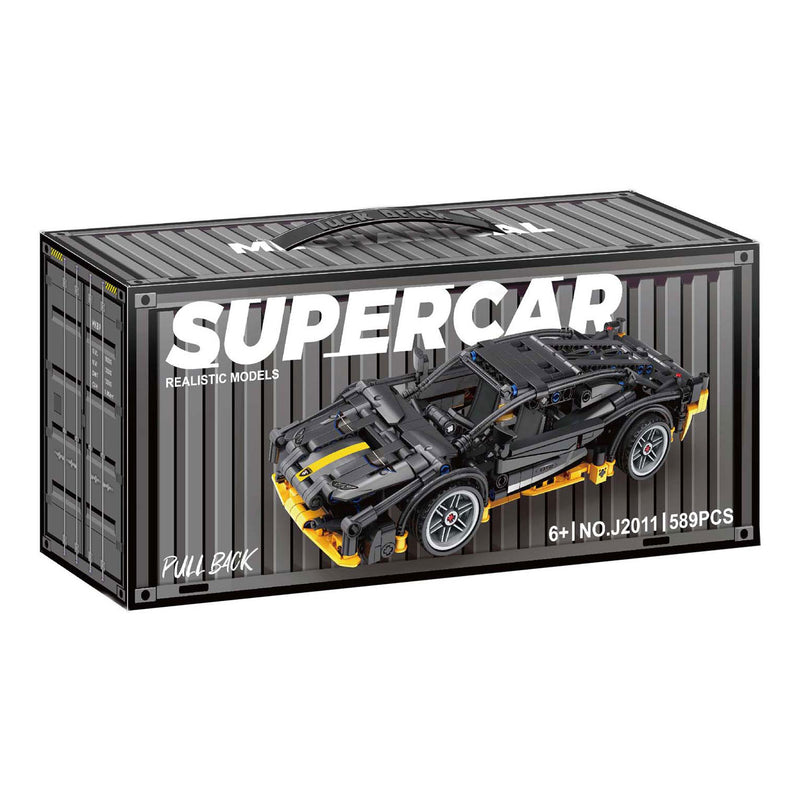 Afbeelding laden in galerijviewer, Lobbes bouwsteentjes set pull back sport auto - 589dlg.
