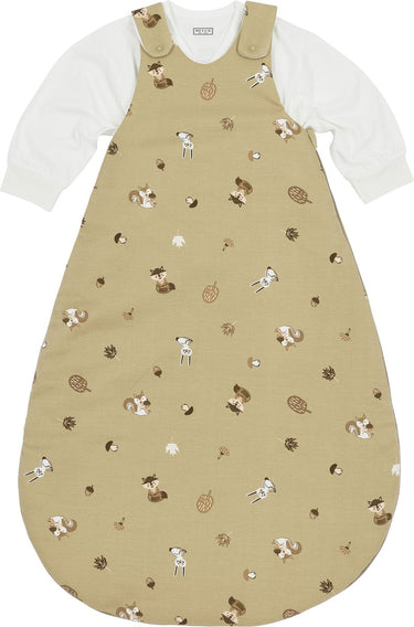 Meyco baby forest animals baby slaapzak rond tweedelig - sand - 50 56 - 2.5 tog