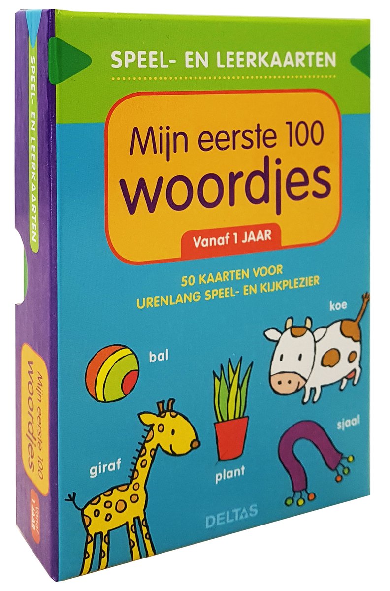 Afbeelding laden in galerijviewer, Deltas speel- en leerkaarten 0 - speel- en leerkaarten - mijn eerste 100 woordjes vanaf 1 jaar

