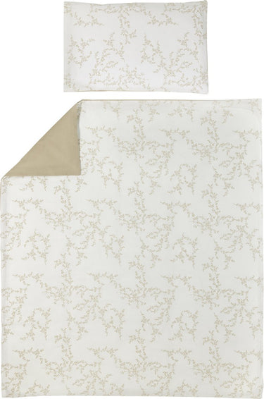 Meyco baby branches dekbedovertrek peuter - sand - 120x150cm
