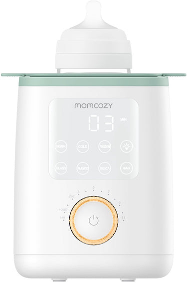 Momcozy mw02 analoge flessenverwarmer – waterbad verwarming voor babyfles en potjes – met verlichting warmhoudfunctie