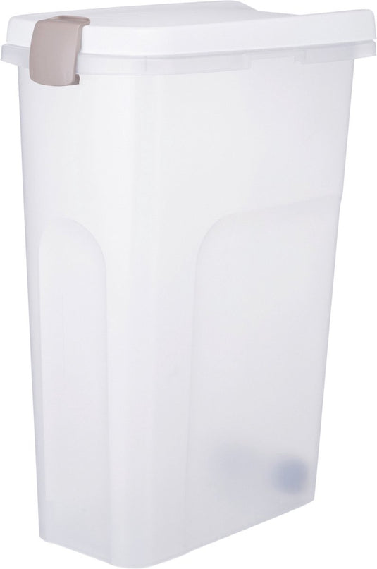 Trixie - voerton - luchtdicht - afsluitbaar - kunststof - transparant - wit - 40 ltr - 26,5x44,5x61,5 cm