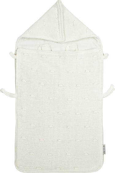 Meyco baby knots voetenzak - offwhite - 40x82cm