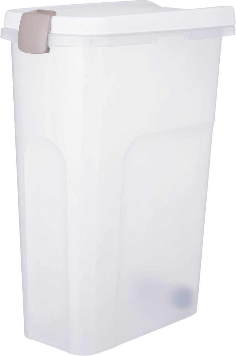 Afbeelding laden in galerijviewer, Trixie voerton luchtdicht afsluitbaar kunststof transparant wit wit - 15 ltr 22x34x41,5 cm
