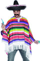 Smiffys poncho mexico , multicoloured one size