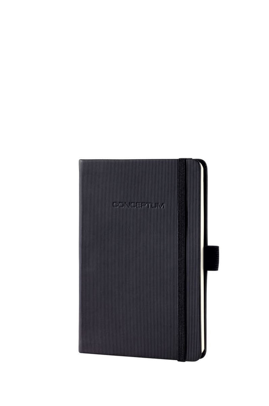 Sigel - notitieboek - conceptum pure - a6 - zwart - hardcover - 194 pagina's - ruit - 80 grams papier - si-co131