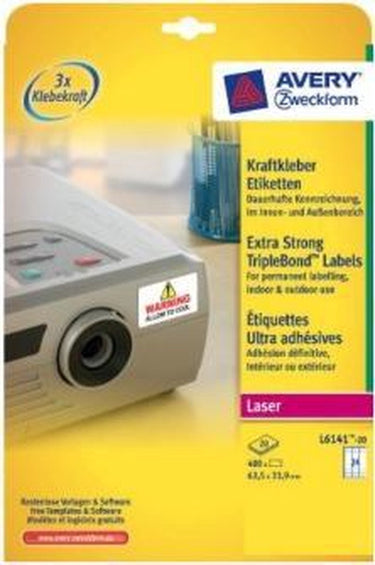 Avery speciale etiketten l6141-20 480 stuks