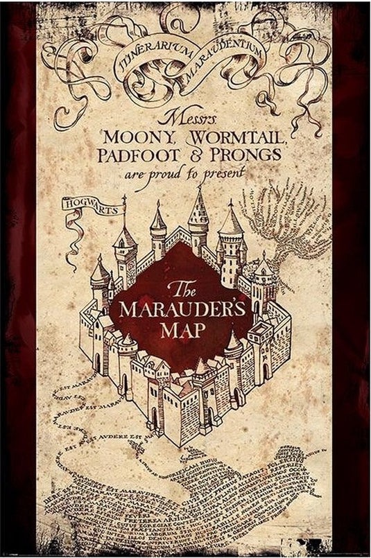 Harry potter the marauders map poster 61x91.5cm