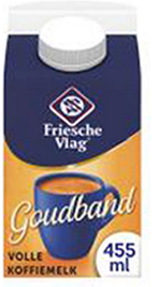 Friesche vlag goudband – koffiemelk – 18 x 455 ml – voordeelverpakking
