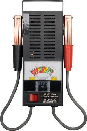 Yato yt-8310 serie - accu tester - 6 12v - analoge wijsaanwijzer - krachtige krokodilklemmen