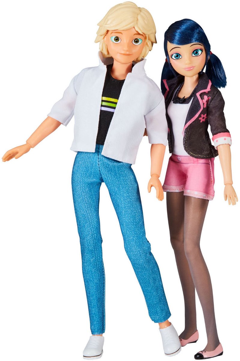 Afbeelding laden in galerijviewer, Bandai miraculous marinette adrien poppenset - 26 cm
