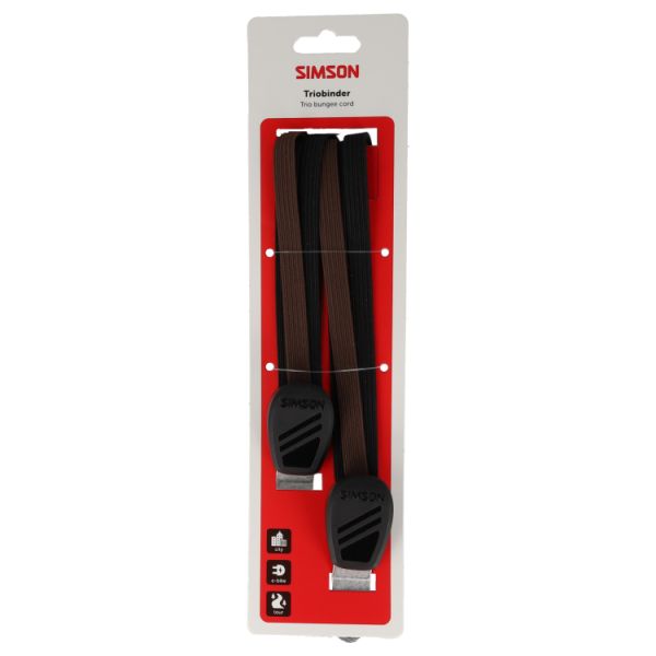 Afbeelding laden in galerijviewer, Simson triobinder 60cm zwart-bruin
