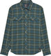 Fox head survivalist stretch flannel long-sleeve shirt